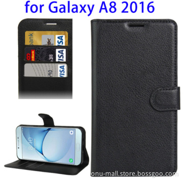 Phone Accessories Mobile Flip Cover Case For Samsung Galaxy A8 Leather Case